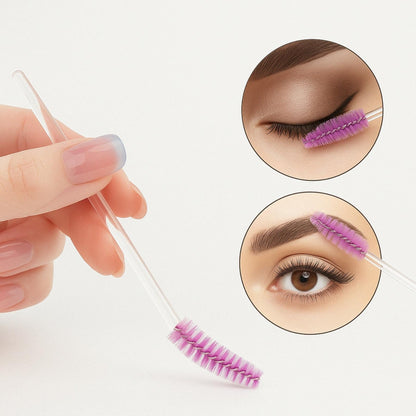 BrowLuxe – 50 Goupillon Précision pour Sourcils Parfaits