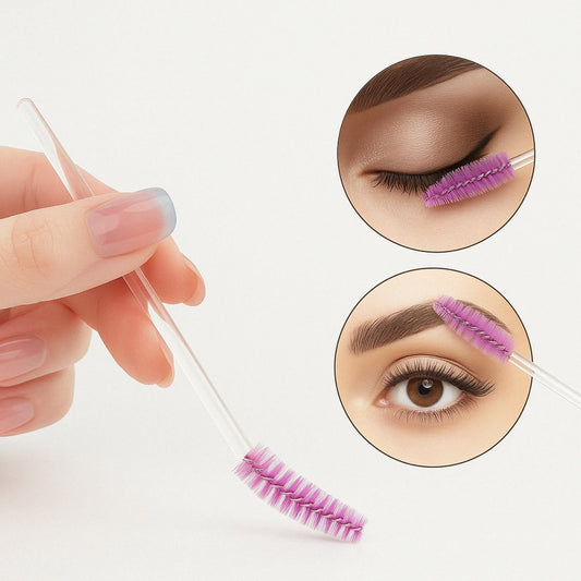 BrowLuxe – 50 Goupillon Précision pour Sourcils Parfaits