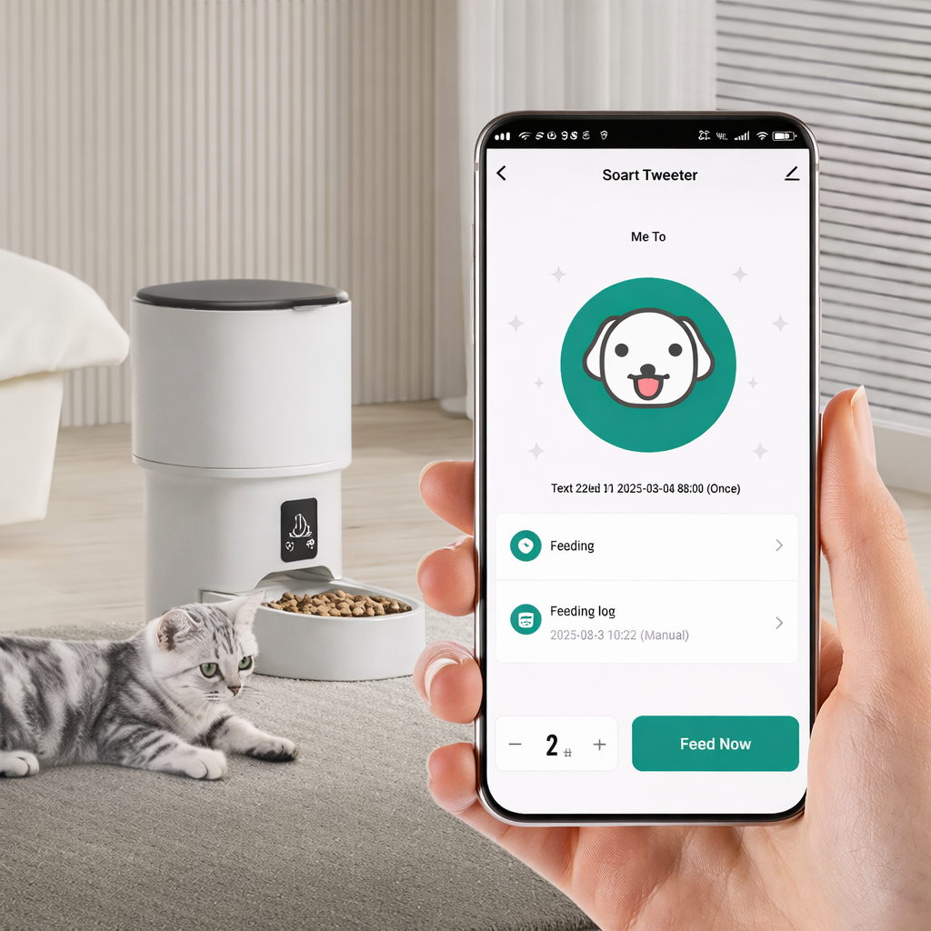 SmartPet™ – Distributeur automatique intelligent pour animaux (commande Wi-Fi)