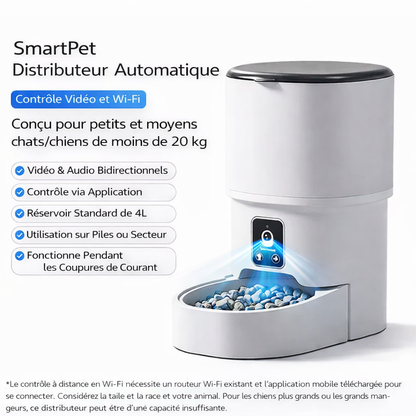 SmartPet™ – Distributeur automatique intelligent pour animaux (commande Wi-Fi)