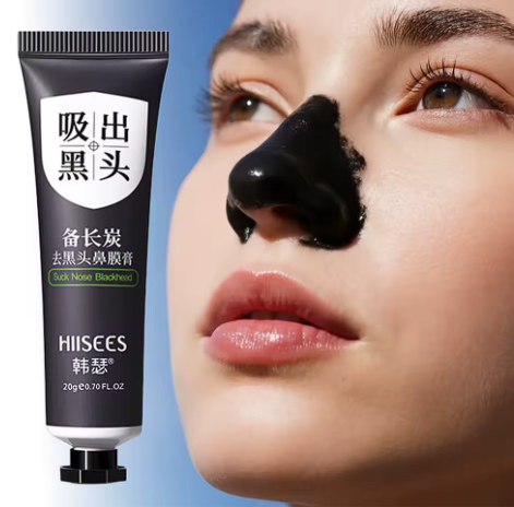Masque Peel-Off au Charbon Actif – Anti Points Noirs & Pores Dilatés