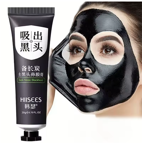 Masque Peel-Off au Charbon Actif – Anti Points Noirs & Pores Dilatés